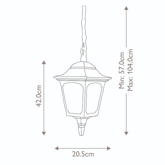 Външна висяща лампа Chapel 1xE27 Black Elstead Lighting CP9-BLACK | Osvetlenieto.bg Външна висяща лампа Chapel 1xE27 Black Elstead Lighting CP9-BLACK | Osvetlenieto.bg