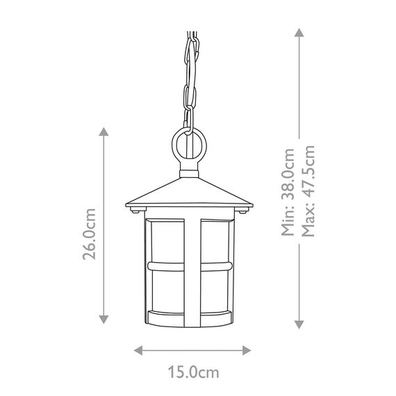 Външна висяща лампа Hereford 1xE27 Black Elstead Lighting BL21B-BLACK | Osvetlenieto.bg Външна висяща лампа Hereford 1xE27 Black Elstead Lighting BL21B-BLACK | Osvetlenieto.bg