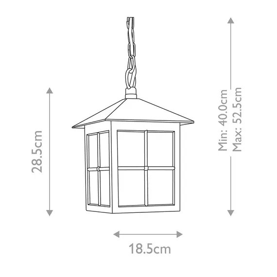 Външна висяща лампа Winchester 1xE27 Black Elstead Lighting BL18B-BLACK | Osvetlenieto.bg