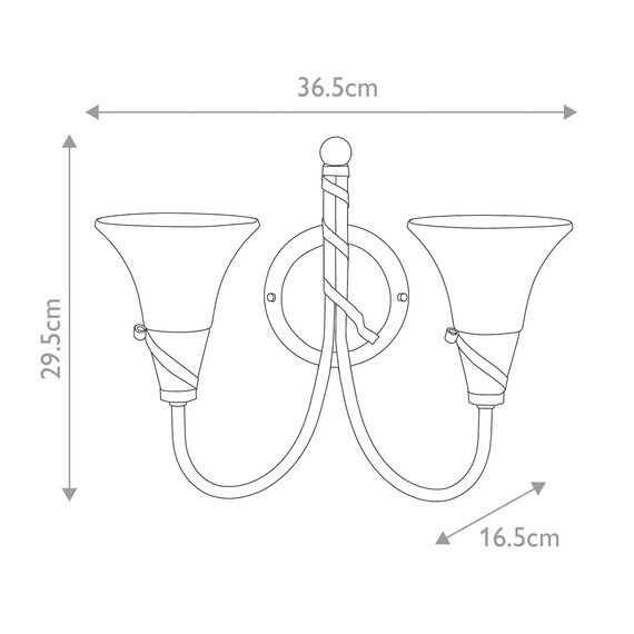 Аплик Emily 2xE14 Copper Patina Elstead Lighting EM2-COPPER | Osvetlenieto.bg