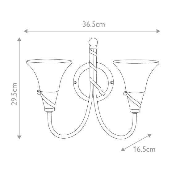 Аплик Emily 2xE14 Copper Patina Elstead Lighting EM2-COPPER | Osvetlenieto.bg