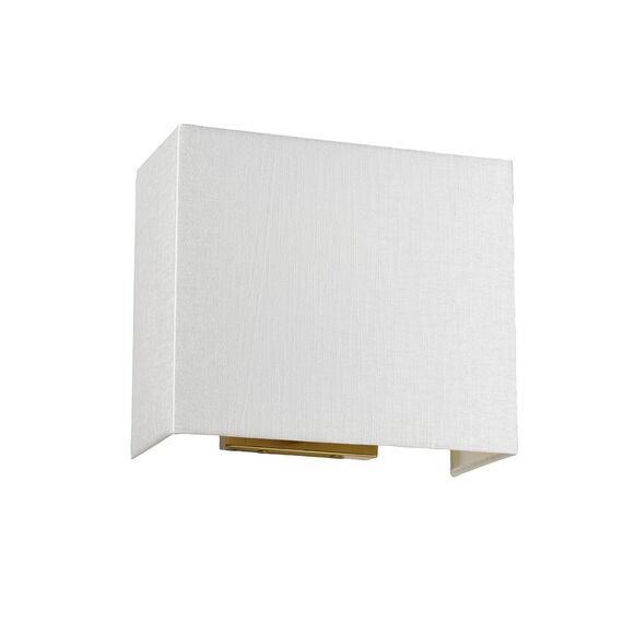 Аплик Riley 1xE27 Medium Rectangular Aged Brass Back Plate Designer's Lightbox DL-RILEY-M-IV-AB | Osvetlenieto.bg