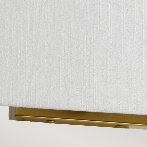 Аплик Riley 1xE27 Medium Rectangular Aged Brass Back Plate Designer's Lightbox DL-RILEY-M-IV-AB | Osvetlenieto.bg