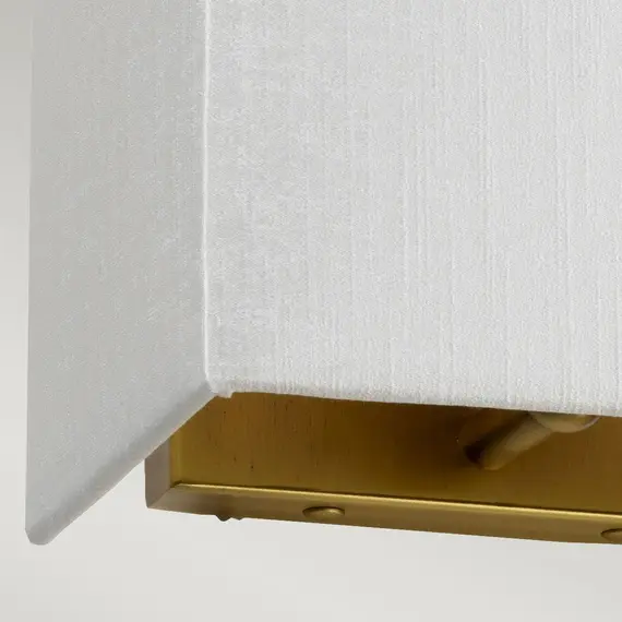 Аплик Riley 1xE27 Small Rectangular Aged Brass Back Plate Designer's Lightbox DL-RILEY-S-IV-AB | Osvetlenieto.bg