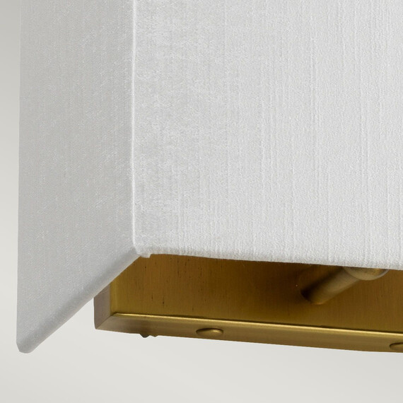 Аплик Riley 1xE27 Small Rectangular Aged Brass Back Plate Designer's Lightbox DL-RILEY-S-IV-AB | Osvetlenieto.bg