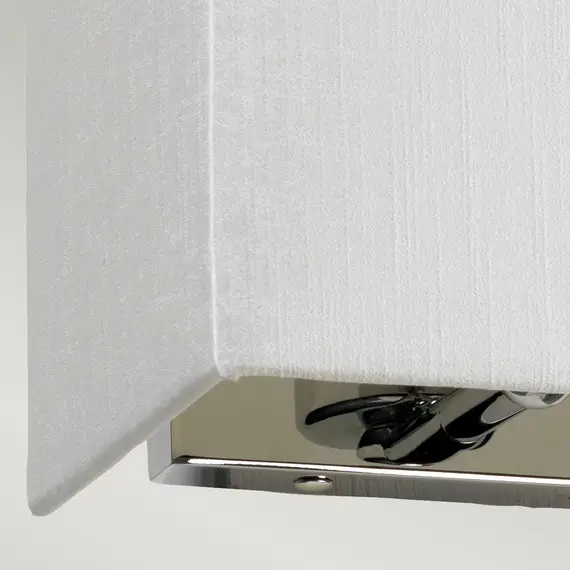 Аплик Riley 1xE27 Small Rectangular Polished Chrome Back Plate Designer's Lightbox DL-RILEY-S-IV-PC | Osvetlenieto.bg