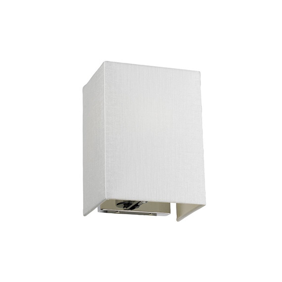 Аплик Riley 1xE27 Small Rectangular Polished Chrome Back Plate Designer's Lightbox DL-RILEY-S-IV-PC | Osvetlenieto.bg