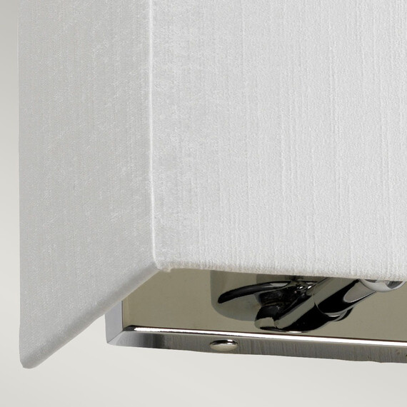 Аплик Riley 1xE27 Small Rectangular Polished Chrome Back Plate Designer's Lightbox DL-RILEY-S-IV-PC | Osvetlenieto.bg