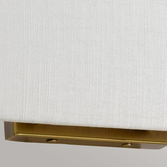 Аплик Riley 2xE27 Large Rectangular Aged Brass Back Plate Designer's Lightbox DL-RILEY-L-IV-AB | Osvetlenieto.bg