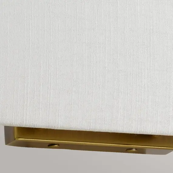 Аплик Riley 2xE27 Large Rectangular Aged Brass Back Plate Designer's Lightbox DL-RILEY-L-IV-AB | Osvetlenieto.bg