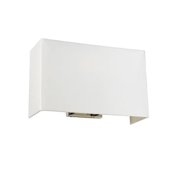 Аплик Riley 2xE27 Large Rectangular Polished Chrome Back Plate Designer's Lightbox DL-RILEY-L-IV-PC | Osvetlenieto.bg