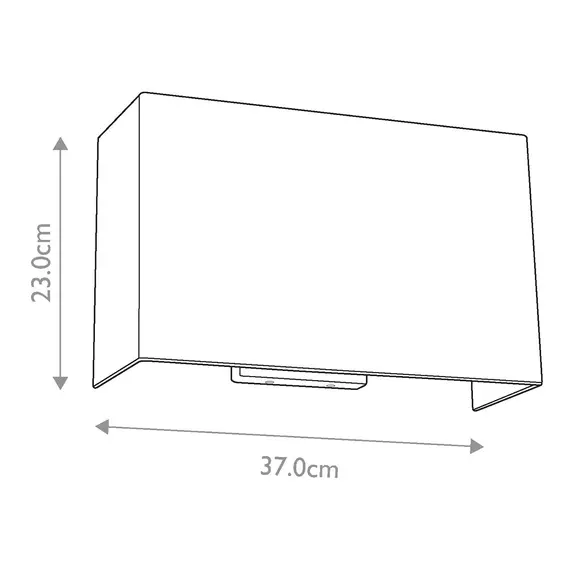 Аплик Riley 2xE27 Large Rectangular Polished Chrome Back Plate Designer's Lightbox DL-RILEY-L-IV-PC | Osvetlenieto.bg