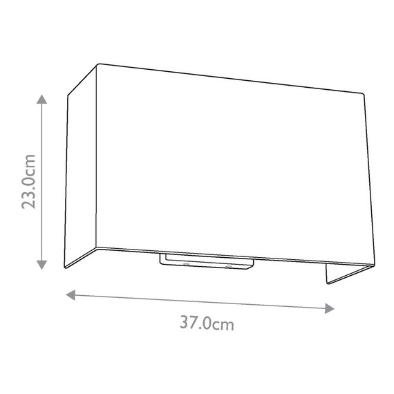 Аплик Riley 2xE27 Large Rectangular Polished Chrome Back Plate Designer's Lightbox DL-RILEY-L-IV-PC | Osvetlenieto.bg
