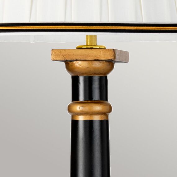 Настолна лампа Peronne 1xE27 Tall Empire Shade Black and Gold Designer's Lightbox DL-PERONNE-TL | Osvetlenieto.bg Настолна лампа Peronne 1xE27 Tall Empire Shade Black and Gold Designer's Lightbox DL-PERONNE-TL | Osvetlenieto.bg