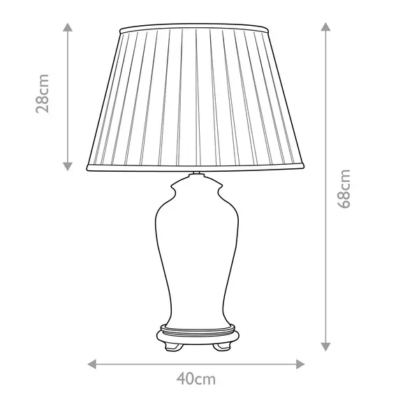 Настолна лампа Sashi 1xE27 Tall Empire Shade Green Gold and BrownDesigner's Lightbox DL-SASHI-TL | Osvetlenieto.bg