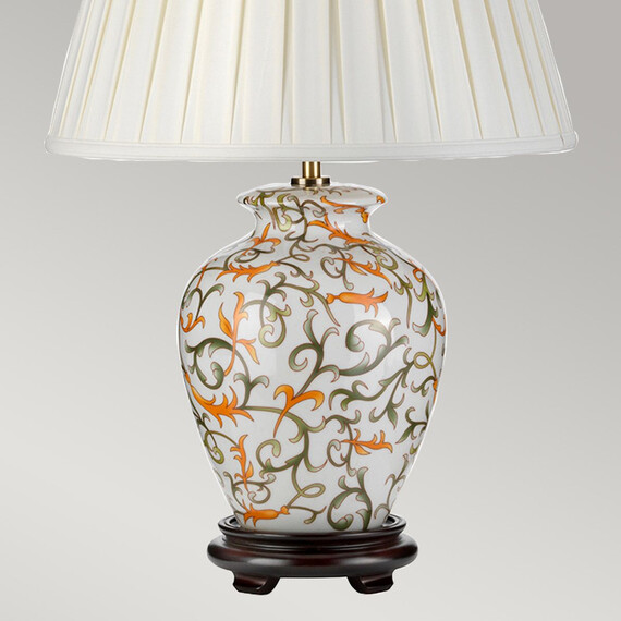 Настолна лампа Soling 1xE27 Cream Orange and GreenDesigner's Lightbox DL-SOLING-TL | Osvetlenieto.bg