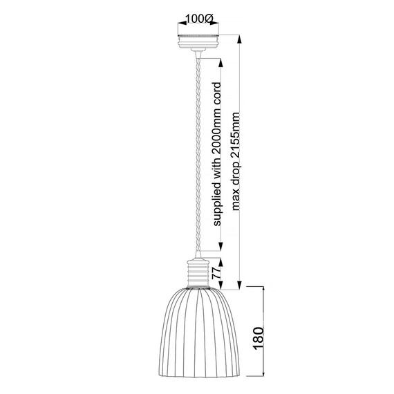Пендел Douille 1xE27 Polished Nickel Elstead Lighting DOUILLE-P-PN | Osvetlenieto.bg