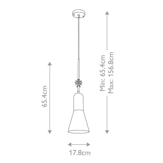 Пендел Etoile 1xE27 Medium Matte Black and Gold Leaf Elstead Lighting ETOILE-P-M-MB | Osvetlenieto.bg