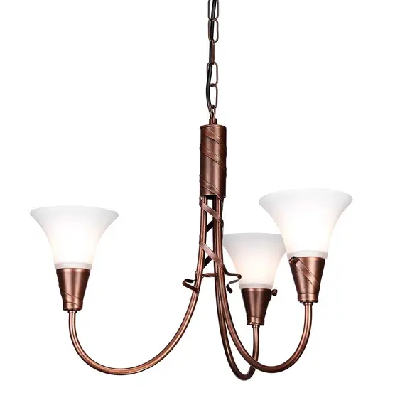 Полилей Emily 3xE14 Copper Patina Elstead Lighting EM3-COPPER | Osvetlenieto.bg