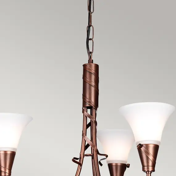 Полилей Emily 3xE14 Copper Patina Elstead Lighting EM3-COPPER | Osvetlenieto.bg