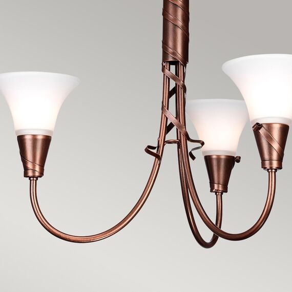 Полилей Emily 3xE14 Copper Patina Elstead Lighting EM3-COPPER | Osvetlenieto.bg