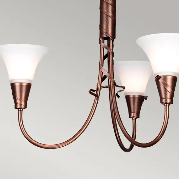 Полилей Emily 3xE14 Copper Patina Elstead Lighting EM3-COPPER | Osvetlenieto.bg