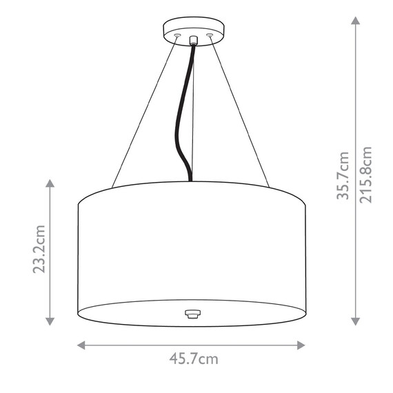 Полилей Pearce18 3xE27 Aged Brass Ceiling Pan Aged Brass Ivory Shade Designer's Lightbox DL-PEARCE18-3LT-IV-AB | Osvetlenieto.bg
