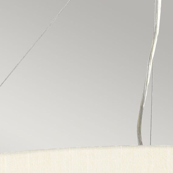 Полилей Pearce26 5xE27 Aged Brass Ceiling Pan Aged Brass Ivory Shade Designer's Lightbox DL-PEARCE26-5LT-IV-AB | Osvetlenieto.bg