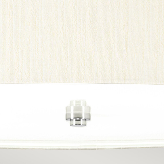 Полилей Pearce26 5xE27 Polished Chrome Ceiling Pan Polished Chrome Ivory Shade Designer's Lightbox DL-PEARCE26-5LT-IV-PC | Osvetlenieto.bg