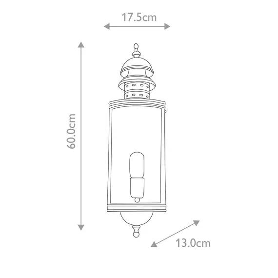 Външен аплик Downing Street 1xE27 Verdigris Elstead Lighting DOWNING-STREET-V | Osvetlenieto.bg
