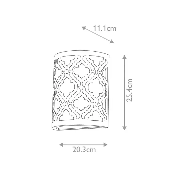 Аплик Arabella 1xE27 Gilded Nola Distressed Gold Ivory Shade Gilded Nola GN-ARABELLA1 | Osvetlenieto.bg
