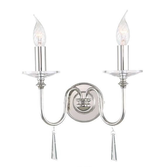 Аплик Finsbury Park 2xE14 Polished Nickel Elstead Lighting FP2-POL-NICKEL | Osvetlenieto.bg