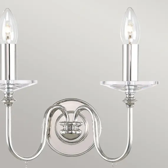 Аплик Finsbury Park 2xE14 Polished Nickel Elstead Lighting FP2-POL-NICKEL | Osvetlenieto.bg