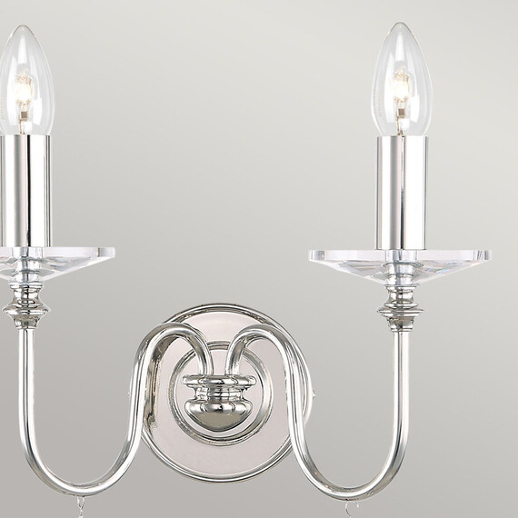 Аплик Finsbury Park 2xE14 Polished Nickel Elstead Lighting FP2-POL-NICKEL | Osvetlenieto.bg