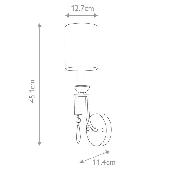 Аплик Lemuria 1xE14 Gilded Nola Distressed Gold Ivory Shade Gilded Nola GN-LEMURIA1 | Osvetlenieto.bg Аплик Lemuria 1xE14 Gilded Nola Distressed Gold Ivory Shade Gilded Nola GN-LEMURIA1 | Osvetlenieto.bg