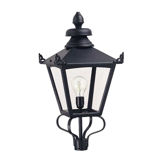 Градински стълб Grampian 1xE27 Lamp Head Only Black Elstead Lighting GL1-BLACK | Osvetlenieto.bg