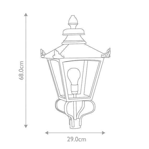 Градински стълб Grampian 1xE27 Lamp Head Only Black Elstead Lighting GL1-BLACK | Osvetlenieto.bg Градински стълб Grampian 1xE27 Lamp Head Only Black Elstead Lighting GL1-BLACK | Osvetlenieto.bg