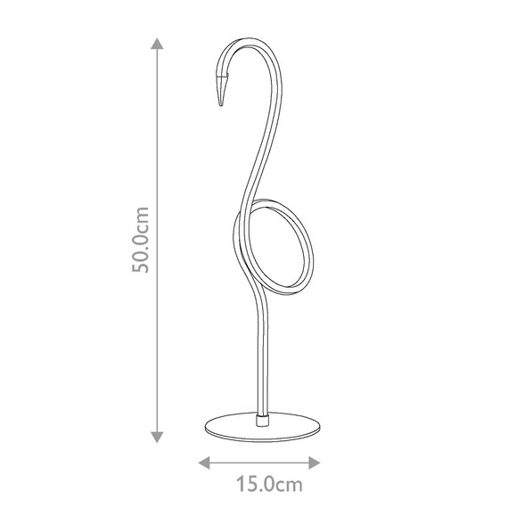LED Настолна лампа Flamingo Black Elstead Lighting FLAMINGO-TL-BLK | Osvetlenieto.bg