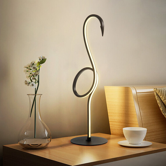 LED Настолна лампа Flamingo Black Elstead Lighting FLAMINGO-TL-BLK | Osvetlenieto.bg