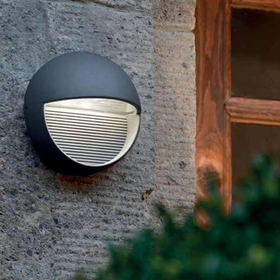 LED Външен аплик Freyr Round Graphite Elstead Lighting FREYR-R | Osvetlenieto.bg LED Външен аплик Freyr Round Graphite Elstead Lighting FREYR-R | Osvetlenieto.bg