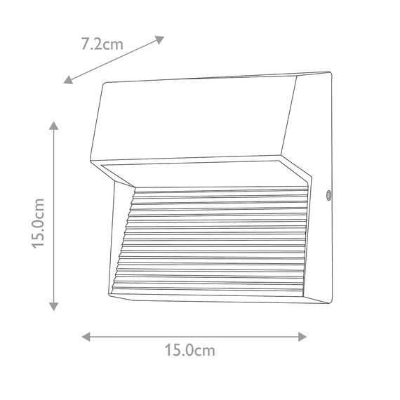 LED Външен аплик Freyr Square Graphite Elstead Lighting FREYR-SQ | Osvetlenieto.bg