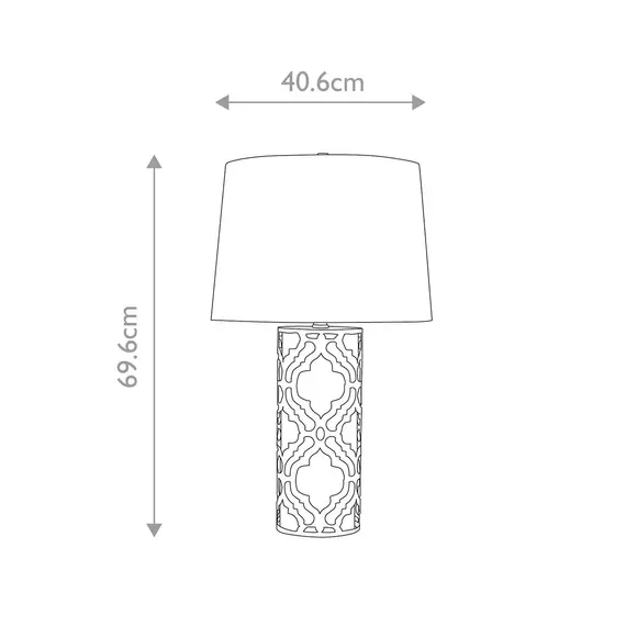 Настолна лампа Arabella 1xE27 Gilded Nola Distressed Gold Ivory Shade Gilded Nola GN-ARABELLA-TL-G | Osvetlenieto.bg