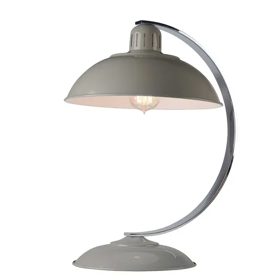 Настолна лампа Franklin 1xE27 Desk Lamp Tarpaulin Grey Elstead Lighting FRANKLIN-GREY | Osvetlenieto.bg