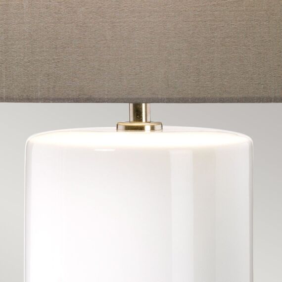 Настолна лампа Fulwell 1xE27 White Gloss and Matt Grey Dark Grey Shade Elstead Lighting FULWELL-TL | Osvetlenieto.bg Настолна лампа Fulwell 1xE27 White Gloss and Matt Grey Dark Grey Shade Elstead Lighting FULWELL-TL | Osvetlenieto.bg