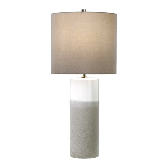 Настолна лампа Fulwell 1xE27 White Gloss and Matt Grey Dark Grey Shade Elstead Lighting FULWELL-TL | Osvetlenieto.bg