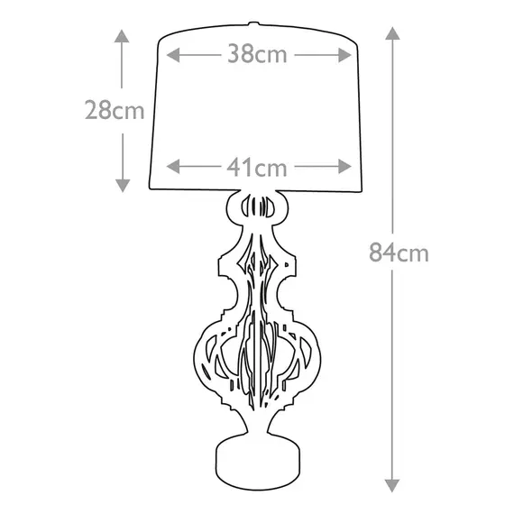 Настолна лампа Octavia 1xE27 Gilded Nola Distressed Gold Gilded Nola GN-OCTAVIA-TL-GD | Osvetlenieto.bg