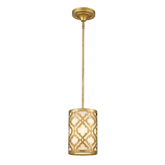 Пендел Arabella 1xE27 Duo-Mount Mini Gilded Nola Distressed Gold Ivory Shade Gilded Nola GN-ARABELLA-MP | Osvetlenieto.bg