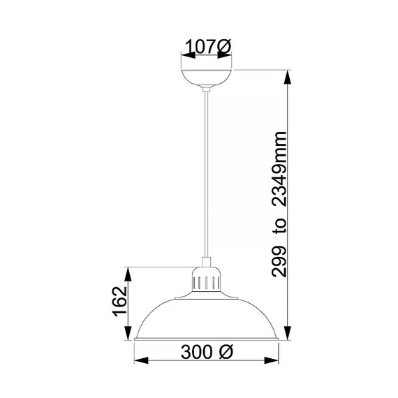 Пендел Franklin 1xE27 Cream Elstead Lighting FRANKLIN-P-CR | Osvetlenieto.bg