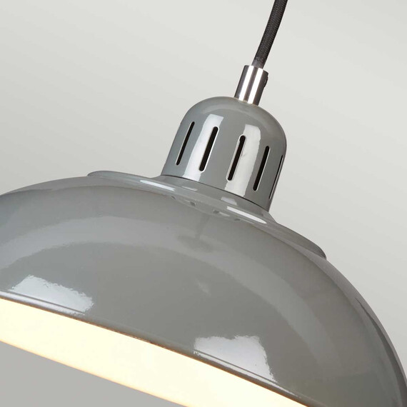 Пендел Franklin 1xE27 Grey Elstead Lighting FRANKLIN-P-GY | Osvetlenieto.bg