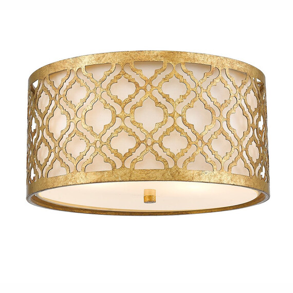 Плафон Arabella 2xE27 Gilded Nola Distressed Gold Ivory Shade Gilded Nola GN-ARABELLA-F | Osvetlenieto.bg